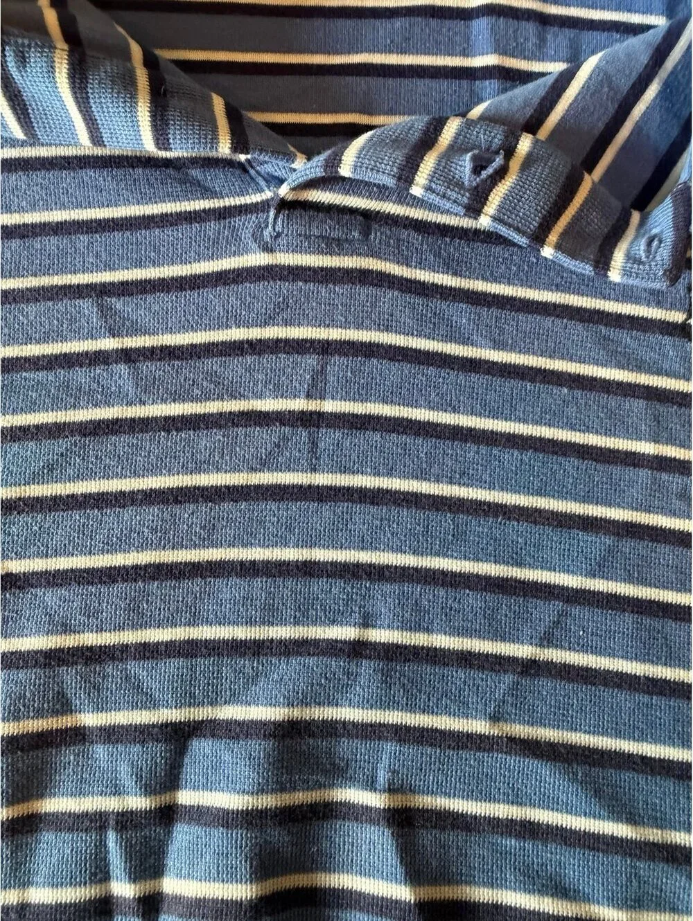 Polo Ralph Lauren Blue Striped Polo Mens 2XL Vtg y2k 90s Rare
